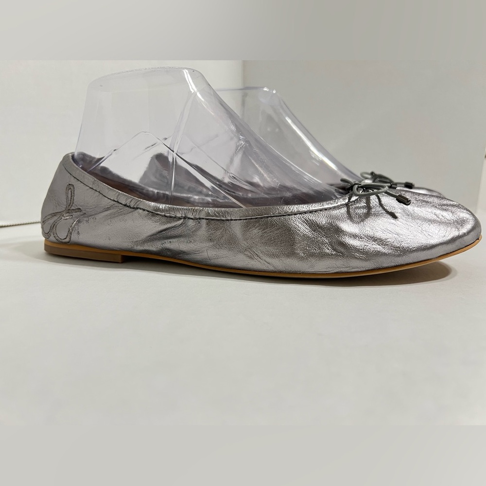Sam Edelman FELICIA BALLET FLAT Women's Silver Ballet Flats - Picture 4 of 9